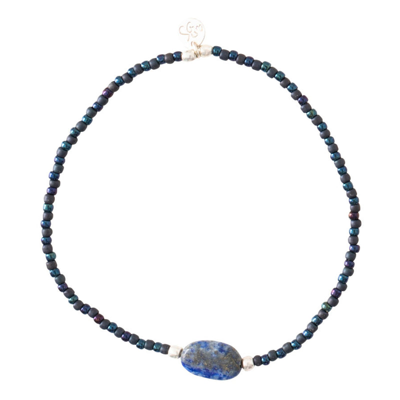 Duurzame sieraden | A Beautiful Story Winter Lapis Lazuli Silver Bracelet