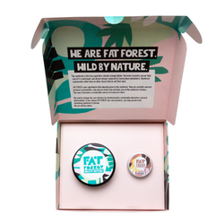 Cadeaupakket Fat Forest met gember bodycream en kaneel lipbalm