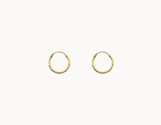 Flawed Small Diamond Cut Hoop - Harmonized - We care about style and our planet