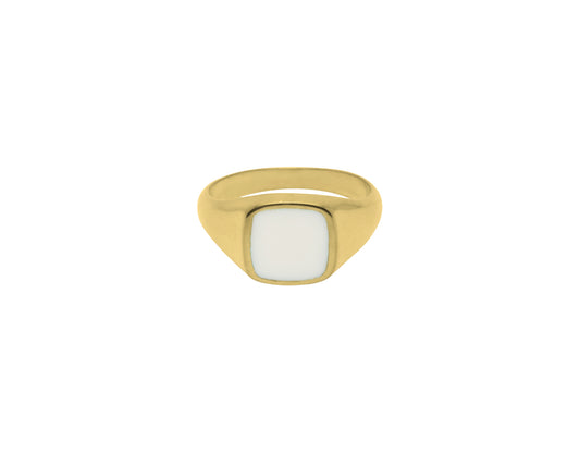 Duurzame Sieraden | Flawed Ivory Dahlia Ring – Gold