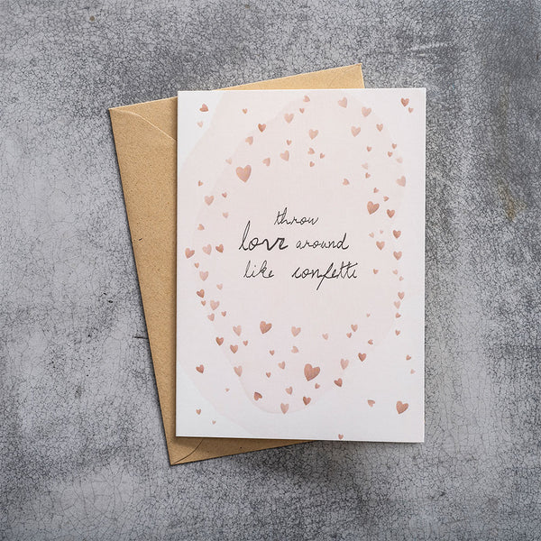 A Beautiful Story Postcard Confetti - Harmonized - We care about style and our planet