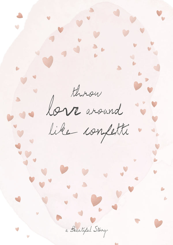 A Beautiful Story Postcard Confetti - Harmonized - We care about style and our planet