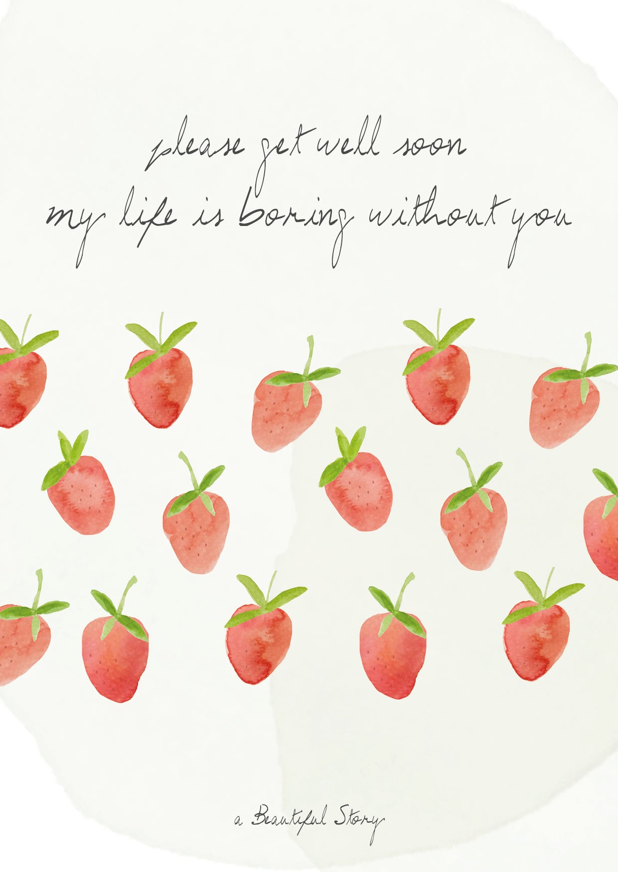 Duurzame Lifestyle | A Beautiful Story Postcard Strawberries