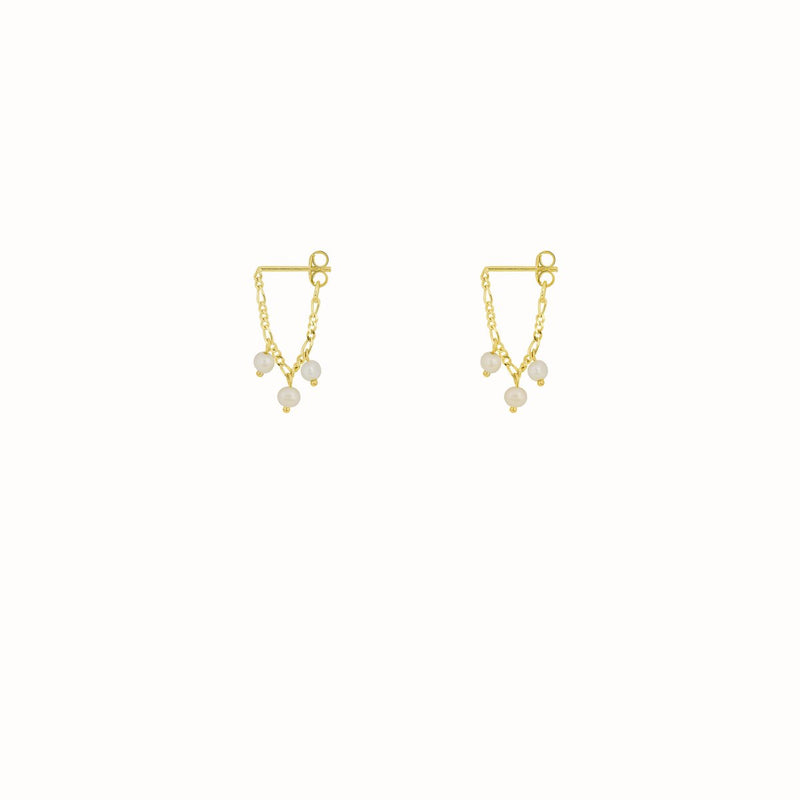 Flawed Parel Pearsl Kettingstuds Oorbellen Earrings 