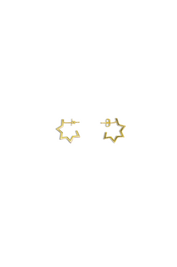 Golden Star Hoops | Sustainable Jewelry