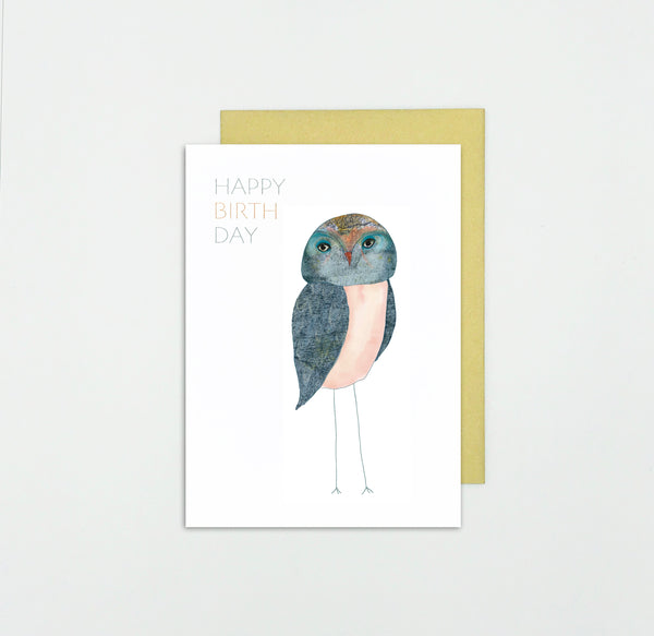 Duurzame Lifestyle | Somaj Happy Birthday Owl Postcard