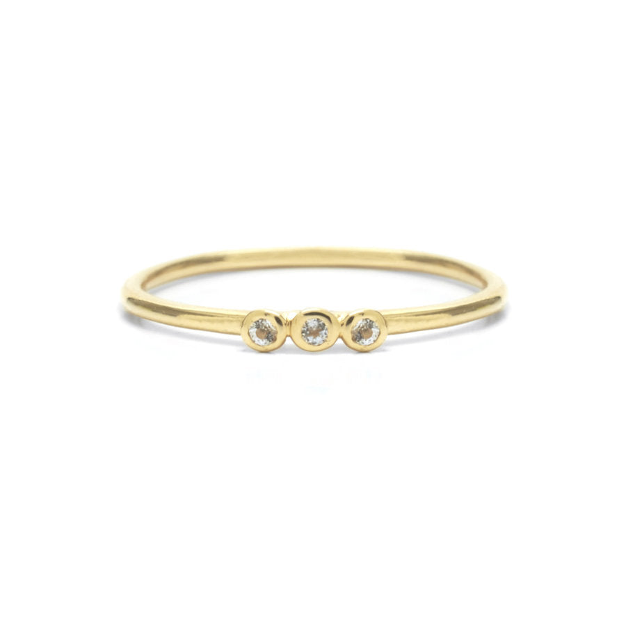 Duurzame Sieraden | Riverstones Grace Ring Gold met zirkonia