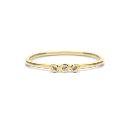 Duurzame Sieraden | Riverstones Grace Ring Gold met zirkonia