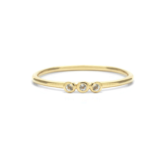 Duurzame Sieraden | Riverstones Grace Ring Gold met zirkonia
